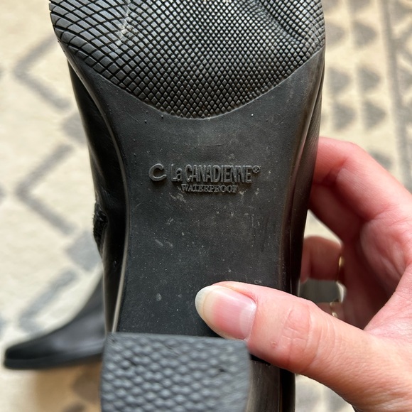 Black Leather Ankle Boots - Picture 4 of 5